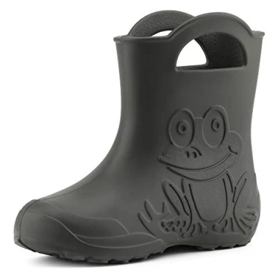 Afbeelding van Ladeheid LA CA Frog Kinder Regenlaarzen Rubber Licht EVA Carbone 28/29