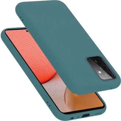 Afbeelding van Cadorabo Hoesje geschikt voor Samsung Galaxy A72 4G / 5G in LIQUID GROEN Beschermhoes gemaakt van flexibel TPU silicone Case Cover