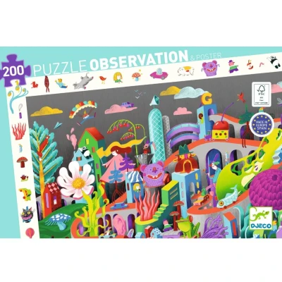 Afbeelding van Djeco puzzel observation crazy town 200st