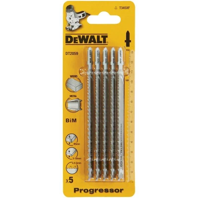 Afbeelding van DeWalt DT2059 BiM Decoupeerzaagblad Progressor 2.4 5mm tandafstand Hout / Metaal (5st)