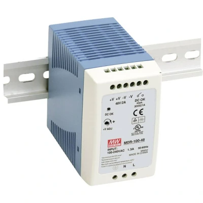 Afbeelding van Mean Well MDR 100 48 DIN rail netvoeding V/DC 2 A 96 W Aantal uitgangen: 1 x Inhoud: stuk(s)