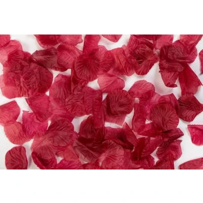 Afbeelding van Rozenblaadjes bordeaux rood 144 stuks