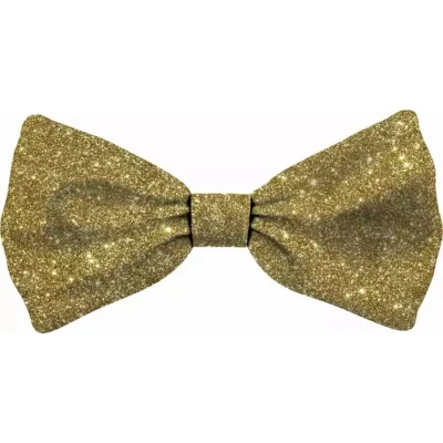 Afbeelding van Plenty gifts Kerst vlinderstrik glitter goud
