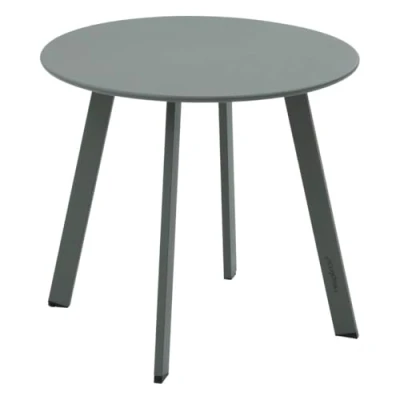 Afbeelding van Hespéride Bijzettafel voor de tuin, rond, saona, lauriergroen, 50 x 45 cm, van staal