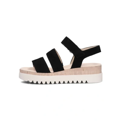 Afbeelding van Gabor Sandalen met plateauzool, Dames, Maat: 39, Zwart Schoenen