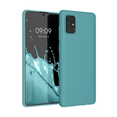 Afbeelding van kwmobile telefoonhoesje geschikt voor Samsung Galaxy A71 Hoesje smartphone Back cover in Arctische nacht