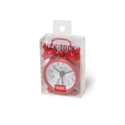 Image de MINI TICK TOCK ALARM CLOCK RED
