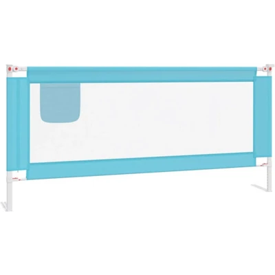 Afbeelding van vidaXL Bedhekje peuter 200x25 cm stof blauw