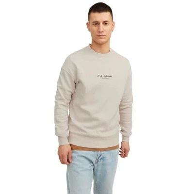 Afbeelding van JACK &amp; JONES Jorvesterbro Noos Sweatshirt met ronde hals voor heren (1 stuk), Beige, M