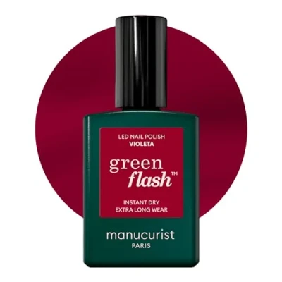 Afbeelding van Manucurist Green Flash™ Violet Violeta nagellak, semi permanent, uv gel, gelnagellak, biologische ingrediënten, professionele manicure, dames