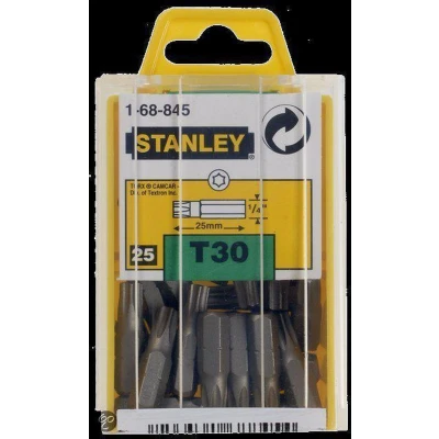Afbeelding van Stanley 1 4&quot; Bits Torx T30 doosje 25 stuks