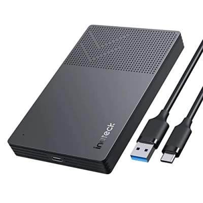 Afbeelding van Inateck USB 3.2 Gen 2 harde schijf behuizing met siliconen hoes voor SSD en HDD 2,5 inch tot 6 Gbps UASP FE2016