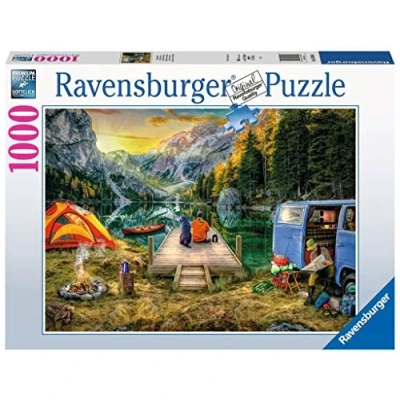 Afbeelding van Ravensburger puzzel 16994 campingvakantie met 1000 stukjes voor volwassenen en kinderen vanaf 14 jaar