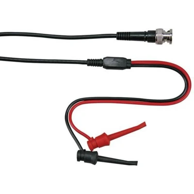 Afbeelding van Velleman COAXKABEL 1m BNC MANNELIJK + 2 MINIATUUR KLEMTESTPENNEN