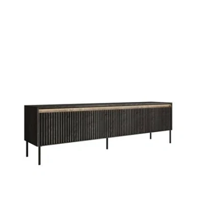 Afbeelding van Meubella TV Meubel Timoteo Mat zwart 193 cm