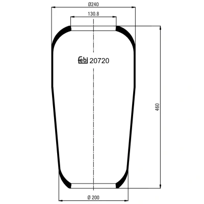 Afbeelding van Febi Bilstein Veerbalg 20720