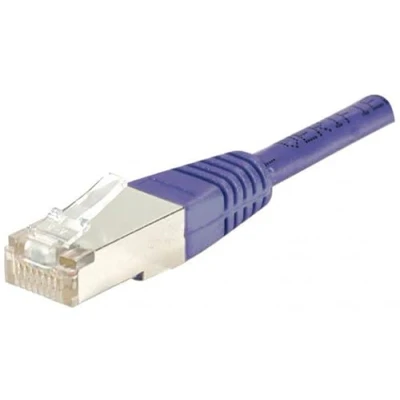 Afbeelding van Exertis Connect Patchkabel S/FTP, PiMF, CAT.6, violet, 20,0 m met bijzonder smalle knikbeveiliging (S/FTP, CAT6, 20 m), Netwerkkabel