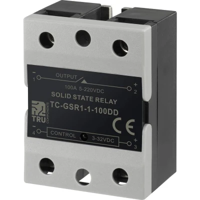 Afbeelding van TRU COMPONENTS Halfgeleiderrelais TC GSR 1 100DD 100 A Schakelspanning (max.): 220 V/DC DC circuit stuk(s)
