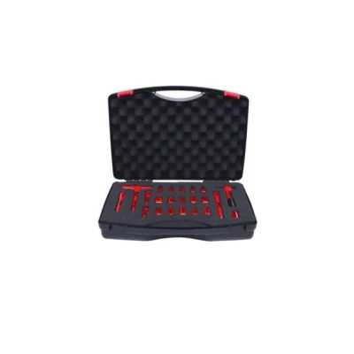 Afbeelding van KS Tools, Dopsleutel + dopmoer, 1/4&quot;&quot; Geïsoleerde doppenset, 22 stuks.