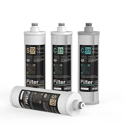 Afbeelding van Frizzlife 4 stuks M3005 vervangende filterpatronen voor onderspoelwaterfiltersysteem SK99, SP99, SK99 en SP99