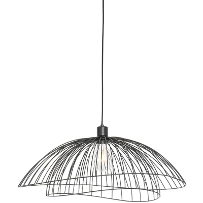 Afbeelding van QAZQA Design hanglamp zwart 66 cm Pua