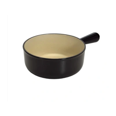 Afbeelding van Le Creuset Gietijzeren Ronde Steelpan Zonder Deksel In Mat Zwart 20cm 1,9l