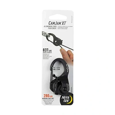 Afbeelding van Nite Ize Camjam XT Karabijnhaak Aluminium Black Zwart Overige Accessoires