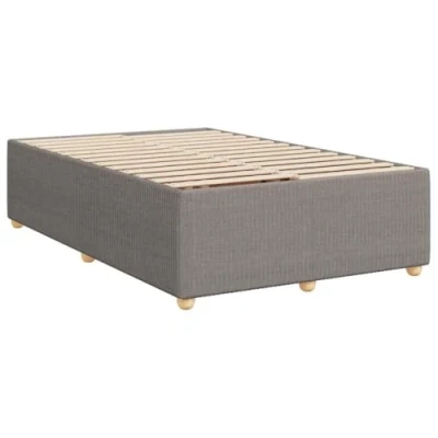 Image de vidaXL Cadre de lit sans matelas taupe 120x200 cm tissu