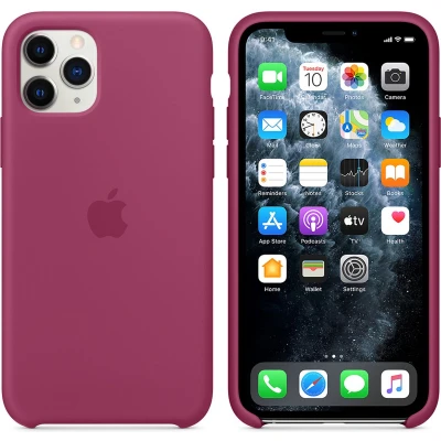 Afbeelding van Apple Siliconen Hoesje iPhone 11 Pro Granaatappel