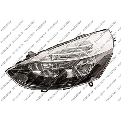 Afbeelding van PRASCO RN3294924 Koplampen Links H7/H1 zwart Met regelmotor voor LWR RENAULT: Clio 4, 4