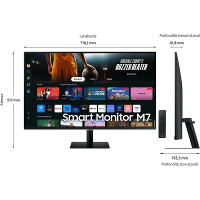 Afbeelding van Samsung 32&quot; Smart Monitor M7 M70D UHD