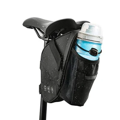Afbeelding van CCKOLE Fietszadeltas, waterdicht, scheurvaste achtertas, voor mountainbike, racefiets, met vak waterfles (1,5 liter)