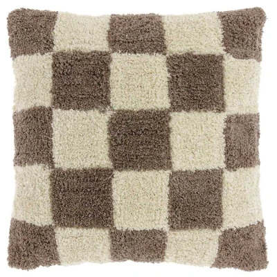 Afbeelding van Unique Living Sierkussen Ziva Taupe 45x45cm