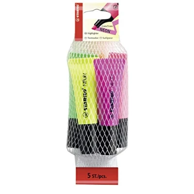 Image de Neon Pack 5 Pcs (Yellow/Green/Orange/Pink/Magenta)