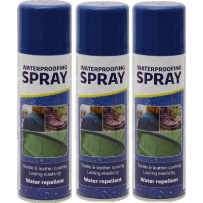 Afbeelding van 3x Waterdichtspray waterafstotende spray voor textiel schoenen en kleding 300ml