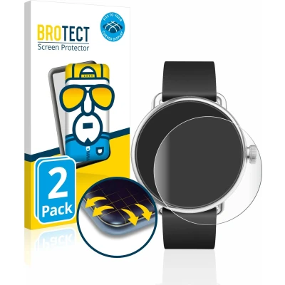 Afbeelding van BROTECT Screenprotector voor Withings ScanWatch (38 mm) Folie Beschermfolie transparant volledig dekking (2 Stuks)