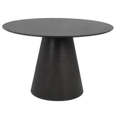 Afbeelding van Giga Meubel Eettafel Fynn Zwart MDF 120x120x75cm