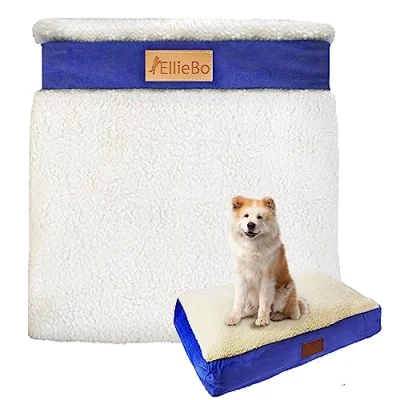 Afbeelding van Ellie Bo Vervangende hoes voor hondenbed, traagschuim, 71 x 48 cm, blauw