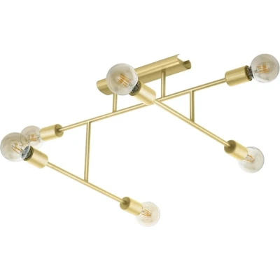 Afbeelding van EGLO Belsiana 1 Plafondlamp 6xE27 115,5 cm Goud