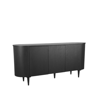Afbeelding van LABEL51 Dressoir Oliva Zwart Eiken 180 cm