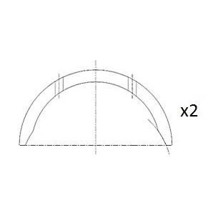 Afbeelding van Fai Autoparts Krukasafstandsschijf BT3007 STD