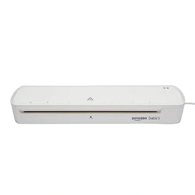 Afbeelding van Amazon Basics Thermisch lamineerapparaat voor DIN A3, met 20 lamineerhoezen, wit