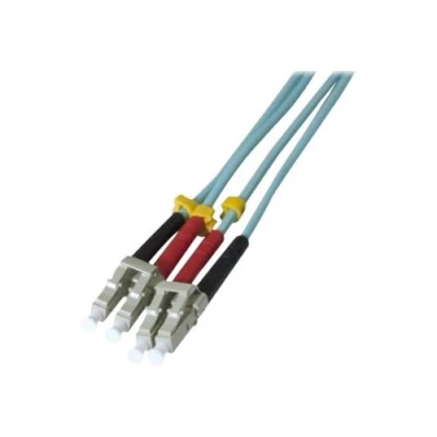Afbeelding van Exertis Connect Glasvezel patchkabel HD, 50/125 µm, OM3 vezel, LC duplex male/male, aqua, 7,0 m UPC geknipt (S/FTP, 7 m), Netwerkkabel