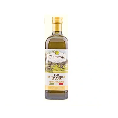 Afbeelding van Clemente Olio Extra Vergine di Oliva vierge olijfolie, 100% Italiaans, koude extractie, 1 liter, 6 flessen