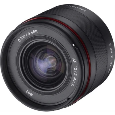 Image de Objectif à Focale fixe ultra grand angle Samyang AF 12 mm F2 RF S Noir pour Canon APS C Monture