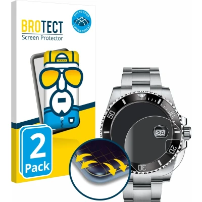 Afbeelding van BROTECT Volledig bedekkende screen protector, Smartwatch beschermfolie, Transparant