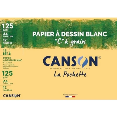 Afbeelding van CANSON tekenpapier &#039;C&#039; à Grain, DIN A4, 180 g/qm