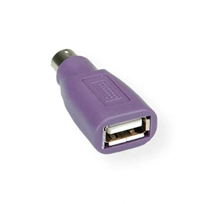 Afbeelding van Mini DIN 6 pins PS/2 (m) USB A (v) adapter / paars