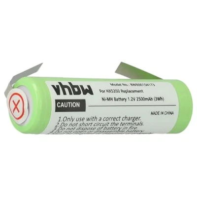 Afbeelding van vhbw Accu compatibel met Philips Serien AirFloss, Sonicare elektrische tandenborstel (2500 mAh, 1,2 V, NiMH)
