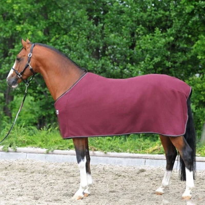 Afbeelding van Kavalkade Zweetdeken Ecoline Fleece Bordeaux 155/205
